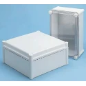 Fibox Polycarbonate Enclosure Grey Lid IP54 IK08 278x278x180mm FEX 2828 18 G ENCLOSURE