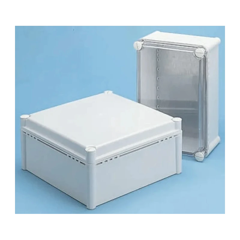 Fibox Polycarbonate Enclosure Grey Lid IP54 IK08 278x278x180mm FEX 2828 18 G ENCLOSURE