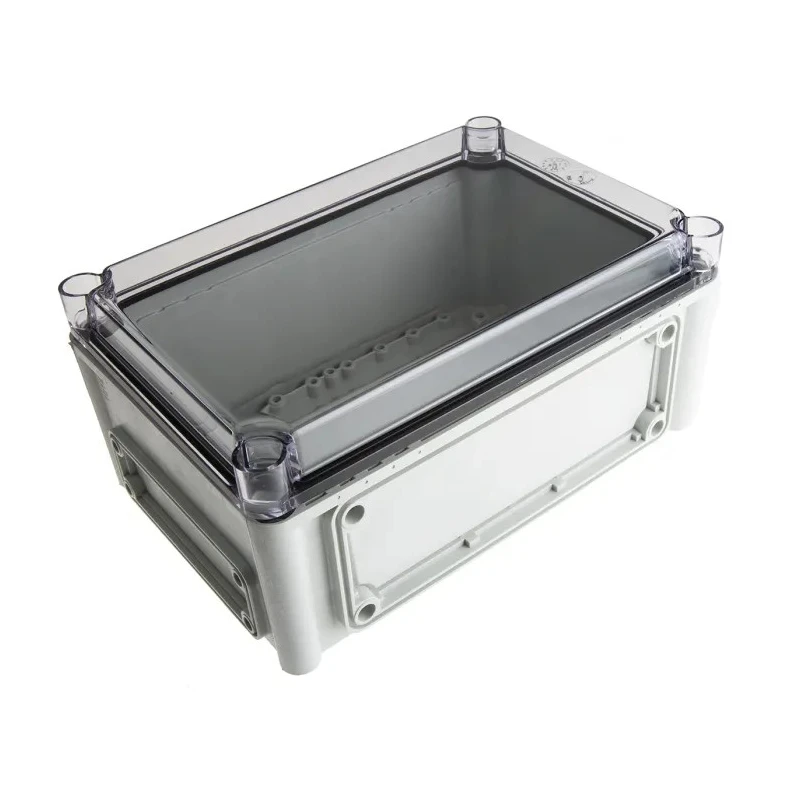 Fibox Flanged EK Series Polycarbonate Enclosure, Transparent Lid, , IP67, IK08, 130 mm Height, 280 mm Length, 190 mm IP66