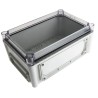 Fibox Flanged EK Series Polycarbonate Enclosure, Transparent Lid, , IP67, IK08, 130 mm Height, 280 mm Length, 190 mm IP66