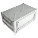 Fibox Flanged EK Series Polycarbonate Enclosure, Transparent Lid, , IP67, IK08, 130 mm Height, 280 mm Length, 190 mm IP66