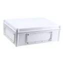 Fibox Flanged EK Series Polycarbonate Enclosure, Grey Lid, IP67, IP66, IK08, 130x380x280 mm EKPE 130 G ENCLOSURE