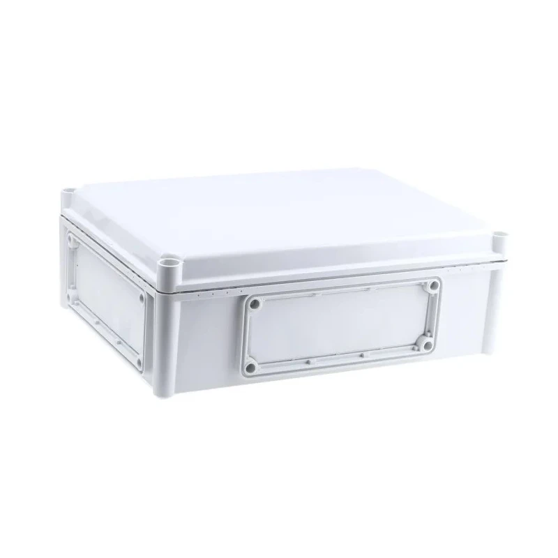 Fibox Flanged EK Series Polycarbonate Enclosure, Grey Lid, IP67, IP66, IK08, 130x380x280 mm EKPE 130 G ENCLOSURE