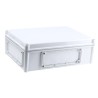Fibox Flanged EK Series Polycarbonate Enclosure, Grey Lid, IP67, IP66, IK08, 130x380x280 mm EKPE 130 G ENCLOSURE