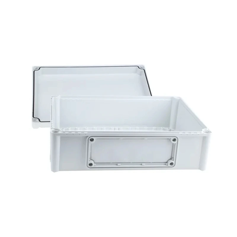 Fibox Flanged EK Series Polycarbonate Enclosure, Grey Lid, IP67, IP66, IK08, 130x380x280 mm EKPE 130 G ENCLOSURE