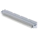 RS PRO DIN 41612 Connector 96 Way 2.54 mm Pitch 3 Row Male Right Angle Through Hole Type C/2 Solder Class C2 Gold 251-419