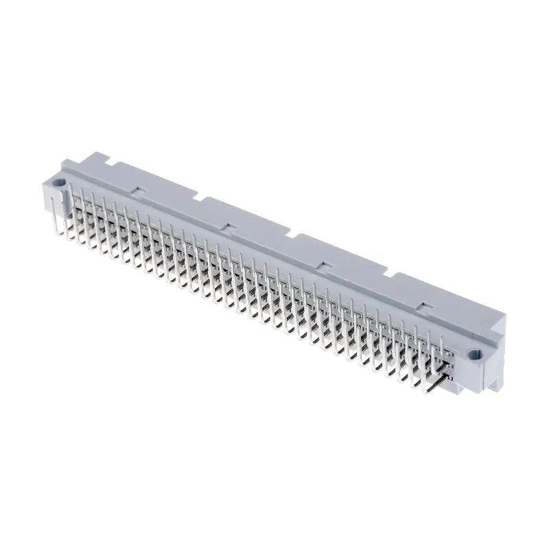 RS PRO DIN 41612 Connector 96 Way 2.54 mm Pitch 3 Row Male Right Angle Through Hole Type C/2 Solder Class C2 Gold 251-419