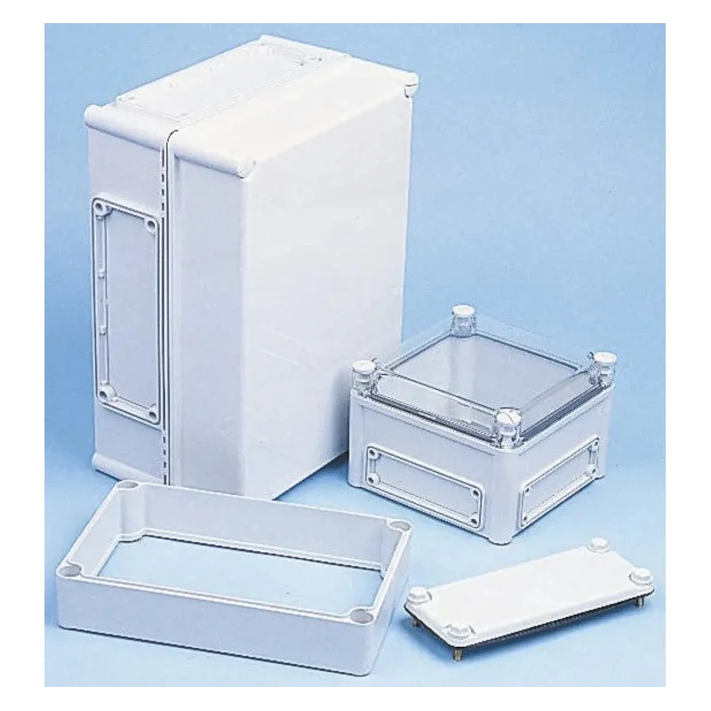 Fibox Flanged Polycarbonate Electrical Enclosure, Grey Lid, IP66/IP67, IK08, 180mm Height, 560mm EKUH 180 G ENCLOSURE