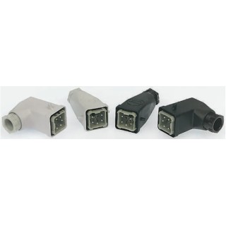 EPIC H-A Heavy Duty Power Connector 4 Way 10A PG11 Thread 10427000+10431000+12957100