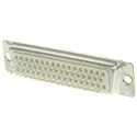 Amphenol Communications Solutions 50 Way Straight Through Hole D-Sub Connector Female, 2.76 mm Pitch, Steel DD50S364TLF