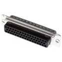 Amphenol Communications Solutions 50 Way Straight D-Sub Connector Male 2.76 mm Pitch Cable 1.0kV Crimp Steel 865650PLTXLF