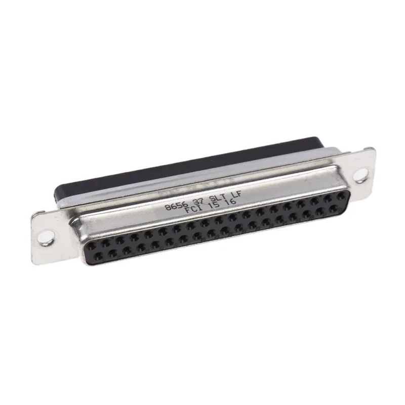 Amphenol Communications Solutions D-Sub Connector, 37-Way, Female, Cable Mount, Straight, 2.76 mm Pitch, Steel 865637SLTLF