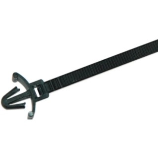 HellermannTyton Cable Tie Non-Releasable Black Polyamide 66 165 mm x 4.6 mm UL 94 V-2 111-85460 T50SL6-PA66-BK