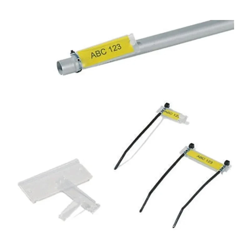 HellermannTyton Label Holder for Cable Tie Style Cable Markers, Ethylene Vinyl Acetate, HC12 Series 525-13703 HC12-70-PEUV-CL