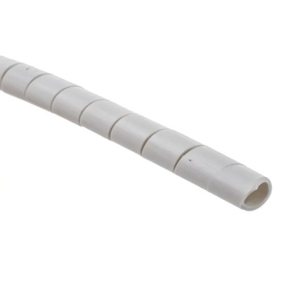 HellermannTyton Spiral Cable Wrap Polyethylene Grey, 100mm Maximum Bundle Diameter, 10mm Maximum Cable 161-41202 SBPE9-PE-GY