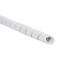 HellermannTyton Spiral Cable Wrap Polyethylene Grey, 100mm Maximum Bundle Diameter, 10mm Maximum Cable 161-41202 SBPE9-PE-GY