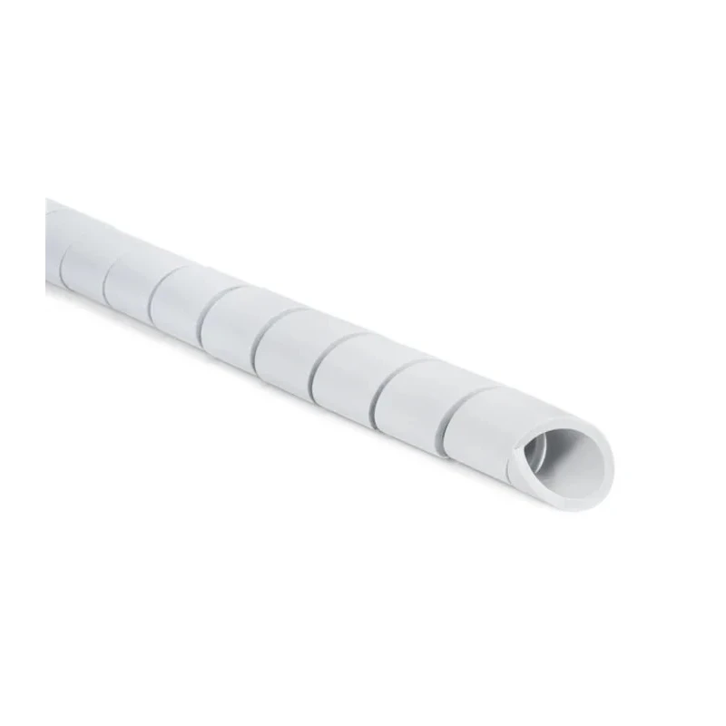 HellermannTyton Spiral Cable Wrap Polyethylene Grey, 100mm Maximum Bundle Diameter, 10mm Maximum Cable 161-41202 SBPE9-PE-GY