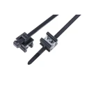 HellermannTyton Cable Tie Assembly 200 mm x 4.6 mm Black Polyamide 66 156-00020 T50ROSEC20-PA66HS/PA66HIRHS-BK