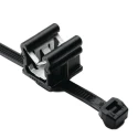 HellermannTyton Cable Tie Assembly 200 mm x 4.6 mm Black Polyamide 66 156-00020 T50ROSEC20-PA66HS/PA66HIRHS-BK