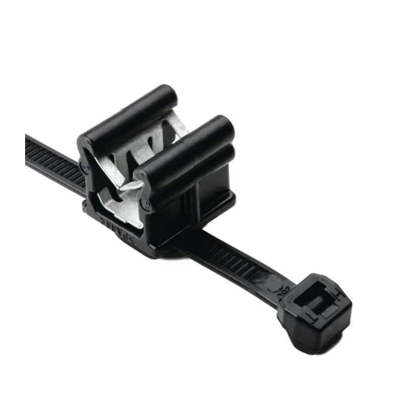 HellermannTyton Cable Tie Assembly 200 mm x 4.6 mm Black Polyamide 66 156-00020 T50ROSEC20-PA66HS/PA66HIRHS-BK