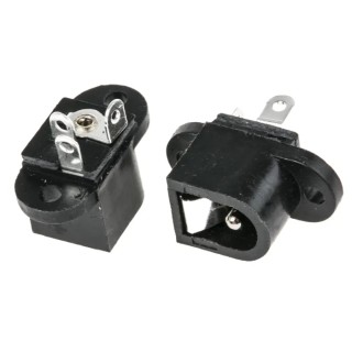RS PRO Straight DC Socket 1A, 12.0V, PCB Mount, 16.1mm Length, Nickel-Plated Brass Contacts 448-370