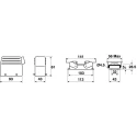EPIC H-BE Heavy Duty Power Connector 6 Way 35A PG21 Thread Aluminium Alloy IP Rated 10082000+10170000+12954500