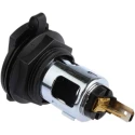 RS PRO Panel Mount Cigarette Lighter Socket 15A Steel Housing Black 450-571