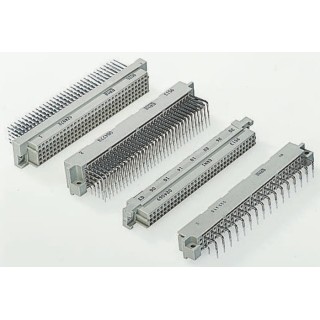 ERNI DIN 41612 Connector, 96 Way, 2.54 mm Pitch, Through Hole, Wire Wrap, Female, Class C2, 3 Row, Straight 244304 / 244304-E