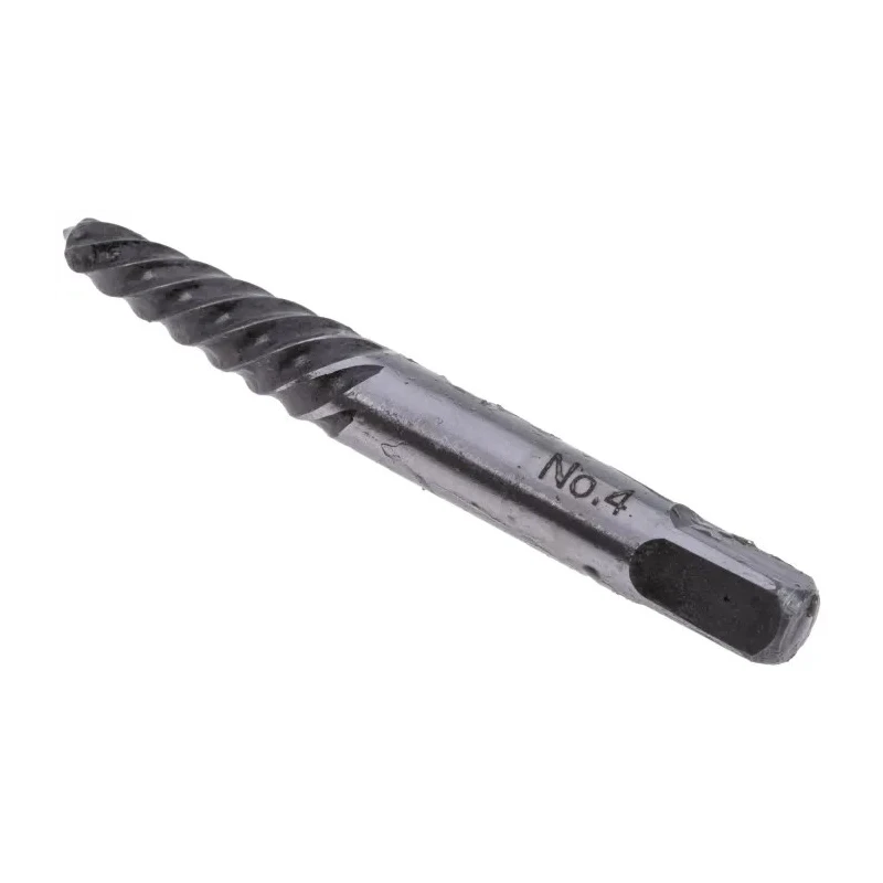 RS PRO 5 Piece Plastic Alloy Steel Screw Extractor Set 446-853, Spiral Fluted, M3–M18, HRC 50–60, Plastic Case