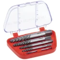 RS PRO 5 Piece Plastic Alloy Steel Screw Extractor Set 446-853, Spiral Fluted, M3–M18, HRC 50–60, Plastic Case