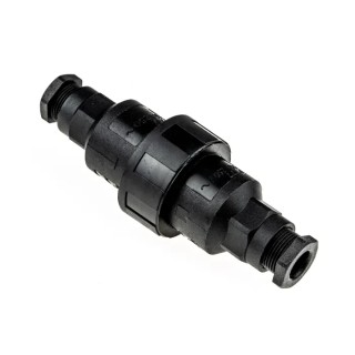 Bulgin 3 Pole Cable Main In-Line Connector , IP68, Male/Female, 16A, 250V AC, Screw Termination, Brass Contacts, 105mm Length