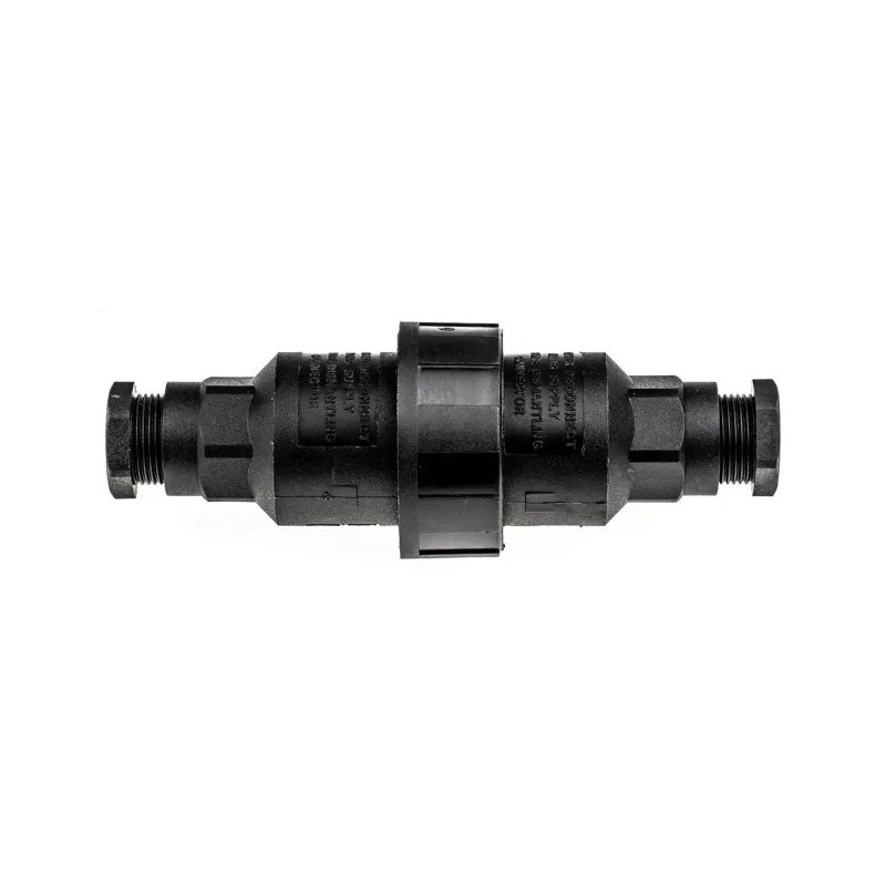 Bulgin 3 Pole Cable Main In-Line Connector , IP68, Male/Female, 16A, 250V AC, Screw Termination, Brass Contacts, 105mm Length