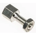 Amphenol Communications Solutions Screw Lock for D-Sub Connector, Brass, Female, 863001060TLF