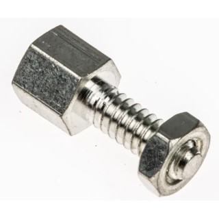 Amphenol Communications Solutions Screw Lock for D-Sub Connector, Brass, Female, 863001060TLF