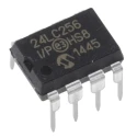 Microchip 256 kB Serial EEPROM, 900 ns Access Time, 8-Pin PDIP, I2C, Through-Hole Mount 24LC256-I/P