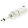 Neutrik Audio Male XLR Straight 1/4 in Mono AV Adapter, 5V, 87mm, Zinc Housing, NA2MP