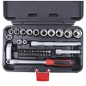 RS PRO 40-Piece 3/8 in Standard Socket Set Chrome Alloy Steel 253-166