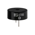 RS PRO Piezo Buzzer Component Through Hole, Continuous Tone, Internal Drive, 95dB, 9.5mm Height, 3–30V DC 457-055