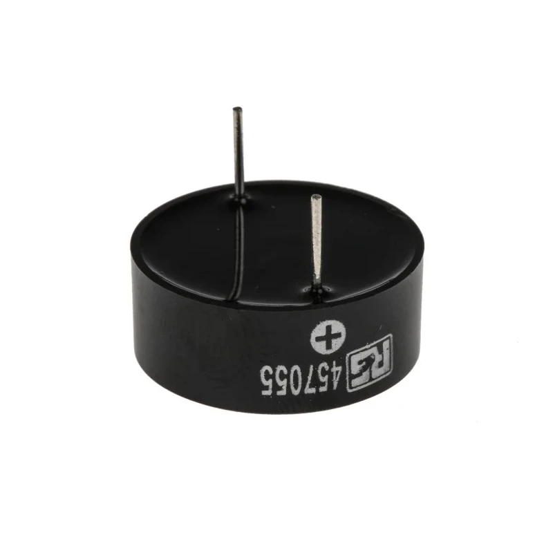 RS PRO Piezo Buzzer Component Through Hole, Continuous Tone, Internal Drive, 95dB, 9.5mm Height, 3–30V DC 457-055