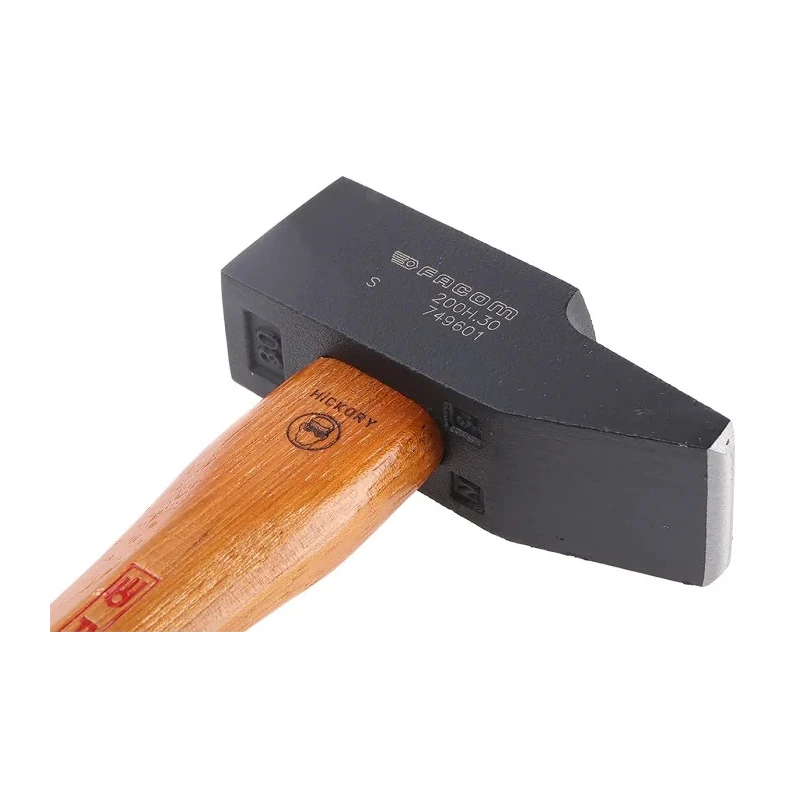 Facom Engineer Hammer Steel Head, Hickory Wood Handle, 470g, 270mm Overall Length, 30mm Head Width 200H.30PB