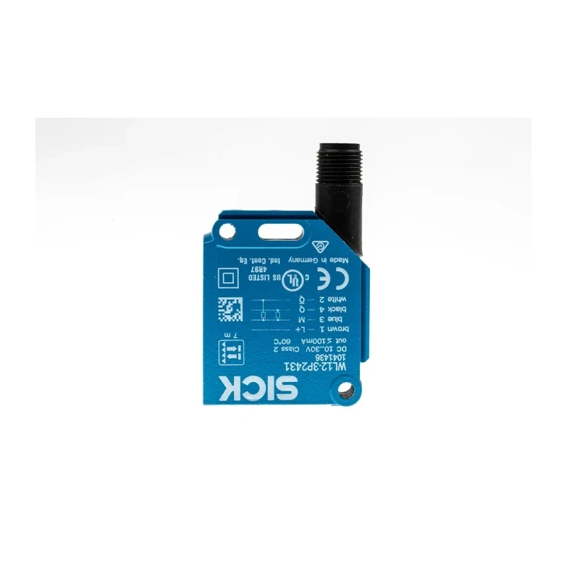 SICK Retroreflective Photoelectric Sensor Rectangular 7 m Detection Range PNP IP66 IP67 IP69K Metal Housing WL12-3P2431