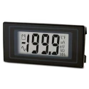 Lascar DPM 500 Digital Voltmeter DC, LCD, 3.5 Digits, ±1% Accuracy, 27mm x 57mm Panel, 8.2mm Depth