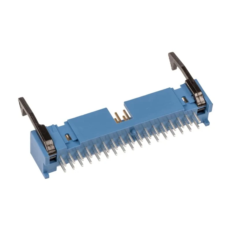 TE Connectivity AMP-LATCH Series Straight Through Hole PCB Header, 34 Contacts, 2.54 mm Pitch, 2 Row, Shrouded 3-1761606-1