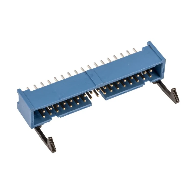 TE Connectivity AMP-LATCH Series Straight Through Hole PCB Header, 34 Contacts, 2.54 mm Pitch, 2 Row, Shrouded 3-1761606-1