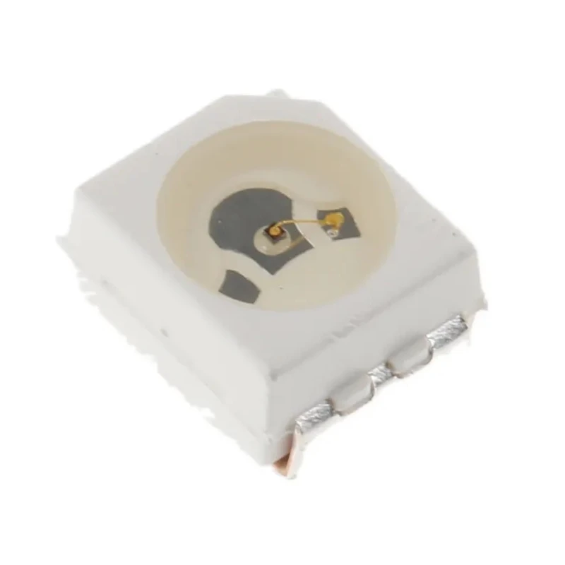 Broadcom Surface Mount Red LED, 1.9V, 30mA, PLCC 2, 63mW, 120° Wide Angle, HSMC-A100-Q00J1