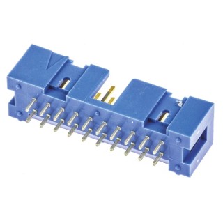 TE Connectivity AMP-LATCH Series Straight Through Hole PCB Header, 20 Contacts, 2.54 mm Pitch, Wire-to-Board 2-1761603-7
