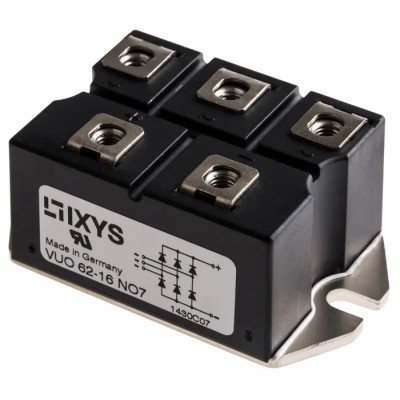 IXYS Bridge Rectifier Module 1600 V 600 A 5-Pin Panel Mount VUO62-16NO7