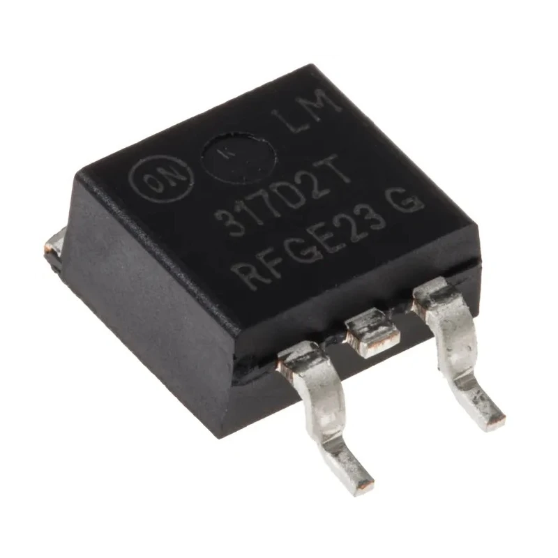 onsemi Adjustable Linear Voltage Regulator, 40V, 3-Pin, Surface Mount, Positive Polarity LM317D2TG