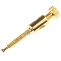 RS PRO Straight Chassis Loudspeaker Connector, 1 Way Male, Black, 16A, Gold-Plated Brass, Screw Termination 458-207