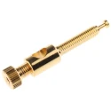 RS PRO Straight Chassis Loudspeaker Connector, 1 Way Male, Black, 16A, Gold-Plated Brass, Screw Termination 458-207